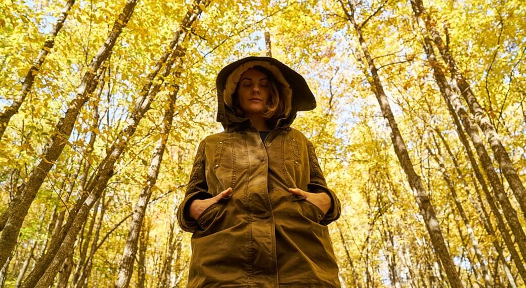 Girl in the forest